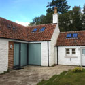 Looking towards the completed house 